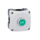 LOVATO ELECTRIC - Boite a bouton grise LPZP1A8 complete + bouton-poussoir affleurant vert "START"