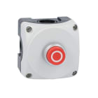 LOVATO ELECTRIC - Boite a bouton grise LPZP1A8 complete + bouton-poussoir rouge depassant "O"