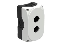 LOVATO ELECTRIC - Boîtiers en plastique GRIS Série Platinum vide pour 2 boutons Ø22mm