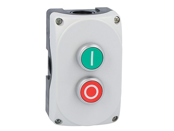 LOVATO ELECTRIC - Boite a bouton grise LPZP2A8 complete