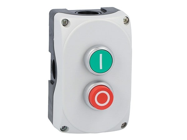 LOVATO ELECTRIC - Boite a bouton grise LPZP2A8 complete
