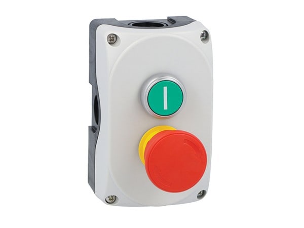 LOVATO ELECTRIC - Boite a bouton grise LPZP3A8 complete