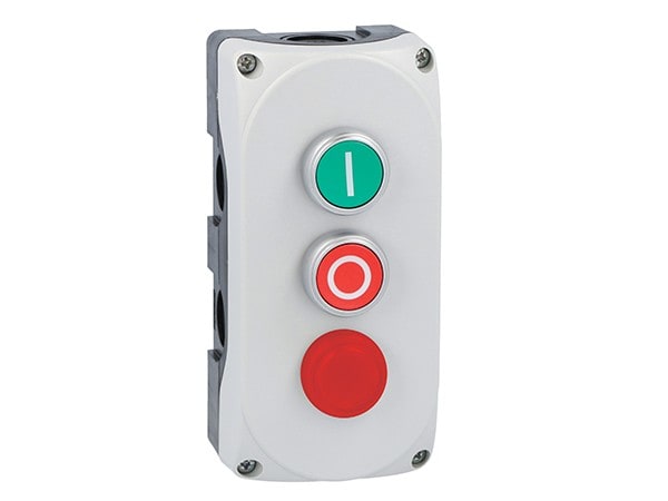 LOVATO ELECTRIC - Boite a bouton grise LPZP3A8 complete