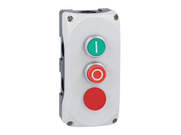LOVATO ELECTRIC - Boite a bouton grise LPZP3A8 complete