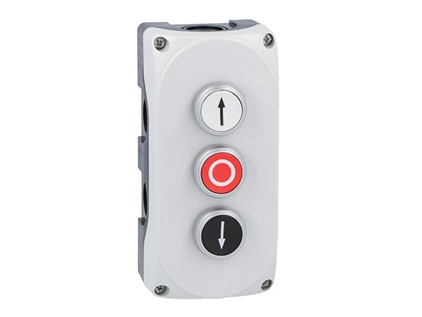 LOVATO ELECTRIC - Boite a bouton grise LPZP3A8 complete