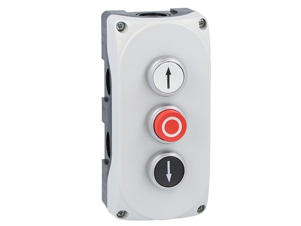 LOVATO ELECTRIC - Boite a bouton grise LPZP3A8 complete