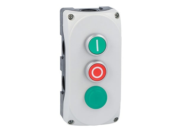 LOVATO ELECTRIC - Boite a bouton grise LPZP3A8 complete