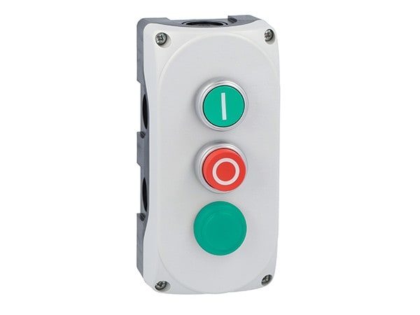 LOVATO ELECTRIC - Boite a bouton grise LPZP3A8 complete