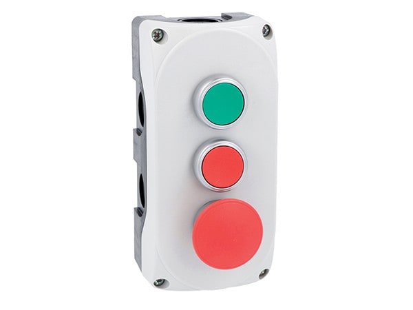 LOVATO ELECTRIC - Boite a bouton grise LPZP3A8 complete