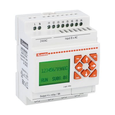 LOVATO ELECTRIC - Micro PLC, modules de base, 24VAC 8/4 à relais