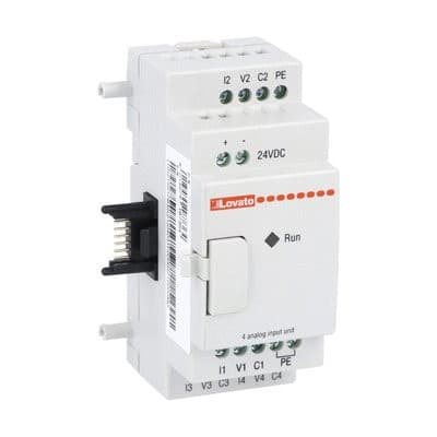 LOVATO ELECTRIC - Micro PLC, modules d`extension 24VDC 4 input analog. 0-10v/0-20mA