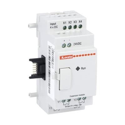 LOVATO ELECTRIC - Micro PLC, modules d`extension 24VDC 4/4 à relais