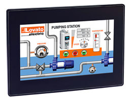 LOVATO ELECTRIC - Micro PLC, display HMI Ecran 10.1" TFT ACL