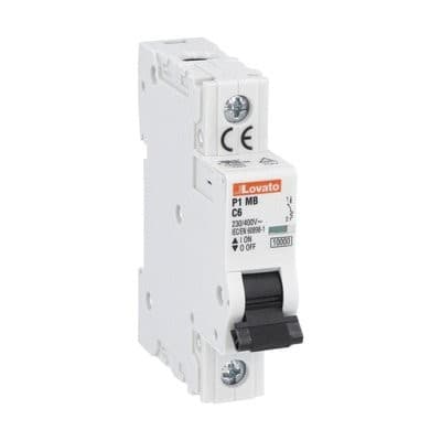 LOVATO ELECTRIC - DISJONCTEUR MODULAIRE magnetotermique 1 MOD 1P C 10A 10kA