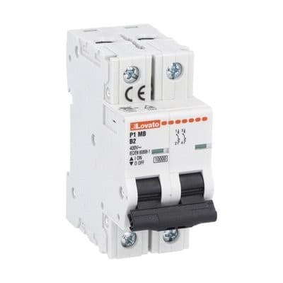 LOVATO ELECTRIC - DISJONCTEUR MODULAIRE magnetotermique 2 MOD 2P B 4A 10kA