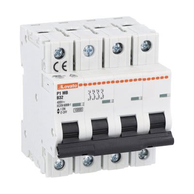 LOVATO ELECTRIC - DISJONCTEUR MODULAIRE magnetotermique 4P B 50A 10kA