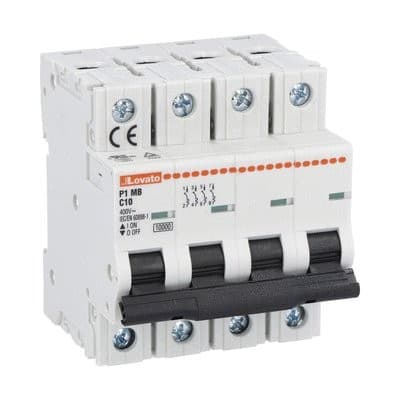 LOVATO ELECTRIC - DISJONCTEUR MODULAIRE magnetotermique 4P C 16A 10kA