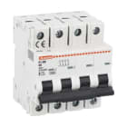 LOVATO ELECTRIC - DISJONCTEUR MODULAIRE magnetotermique 4P D 20A 10kA