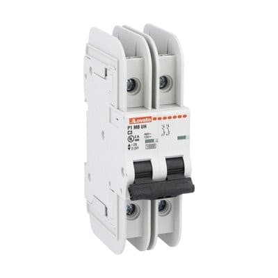 LOVATO ELECTRIC - DISJONCTEUR MODULAIRE magnetotermique 2 MOD 2P C1 480Y/277V 10kA UL489