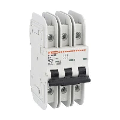 LOVATO ELECTRIC - DISJONCTEUR MODULAIRE magnetotermique 3P C40 240V 10kA UL489