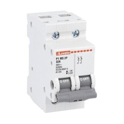 LOVATO ELECTRIC - Interrupteur sectionneur modulaire - 2P 40A
