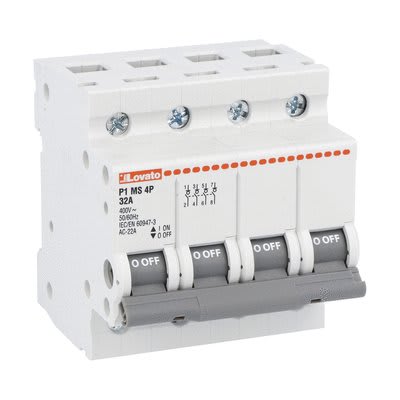 LOVATO ELECTRIC - Interrupteur sectionneur modulaire - 4P 100A