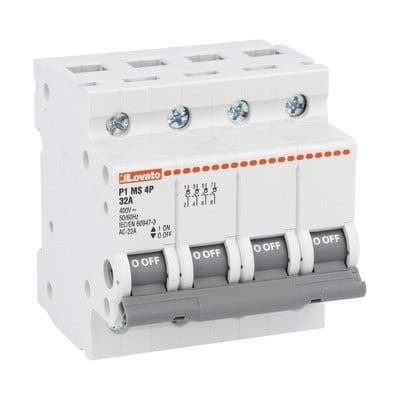 LOVATO ELECTRIC - Interrupteur sectionneur modulaire - 4P 100A