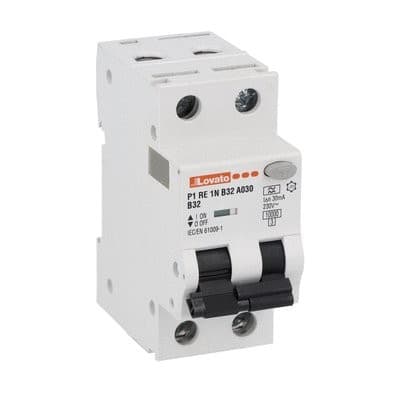 LOVATO ELECTRIC - RCBO 1P+N B 32A IDN 30MA 10KA