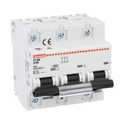 LOVATO ELECTRIC - DISJONCTEUR MODULAIRE magnetotermique 3P D 100A 10kA