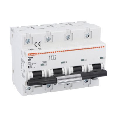LOVATO ELECTRIC - DISJONCTEUR MODULAIRE magnetotermique 4P C 80A 10kA