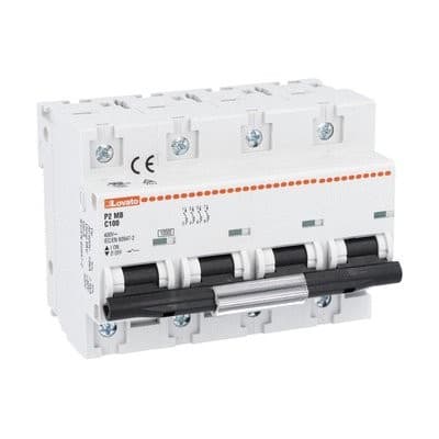 LOVATO ELECTRIC - DISJONCTEUR MODULAIRE magnetotermique 4P C 100A 10kA