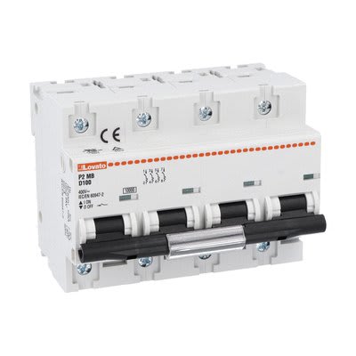 LOVATO ELECTRIC - DISJONCTEUR MODULAIRE magnetotermique 4P D 100A 10kA