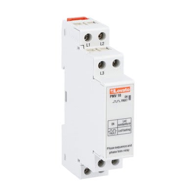 LOVATO ELECTRIC - Rel. de mes/contr de tens, décle.inst. 1 Mod. 3L, abs et ord de Ph , 208V-480VAC