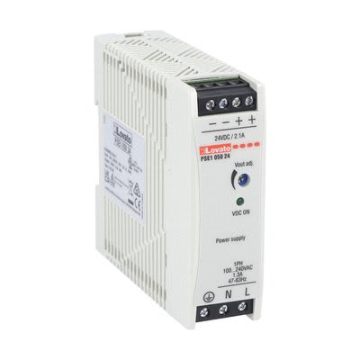 LOVATO ELECTRIC - Alimentation à découpage compacte pour rail DIN, monophasée. 24VDC, 2.1A/50W