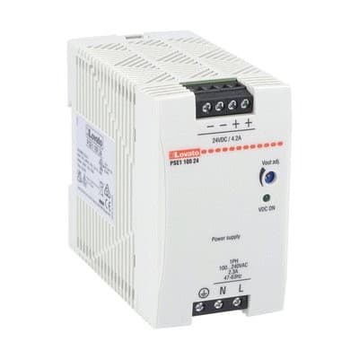 LOVATO ELECTRIC - Alimentation à découpage compacte pour rail DIN, monophasée. 24VDC, 4.2A/100W