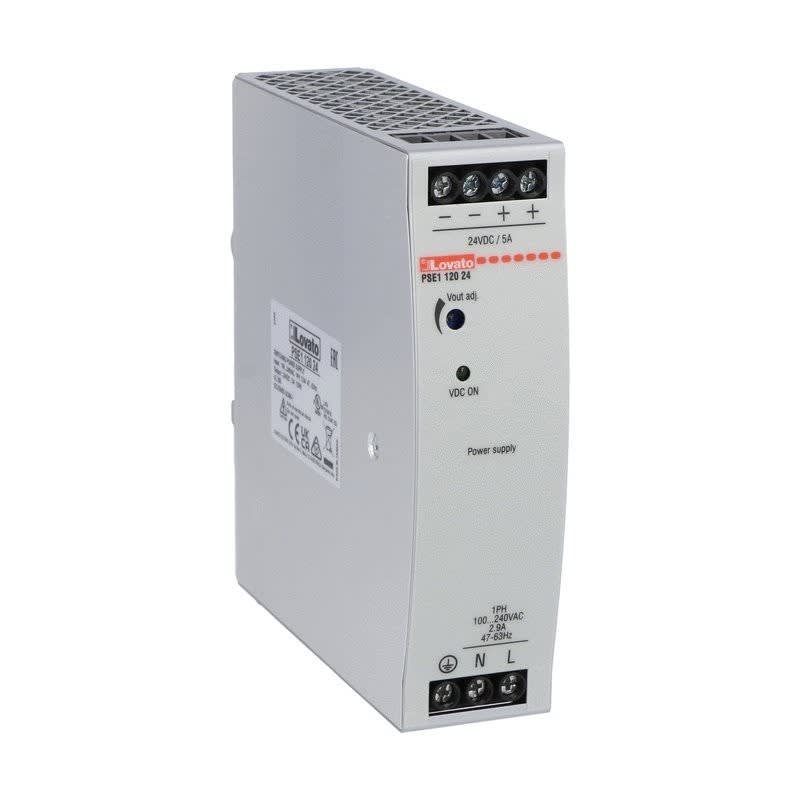 LOVATO ELECTRIC - DIN 1PH POWER SUPPLY 120W 100-240VAC 24V