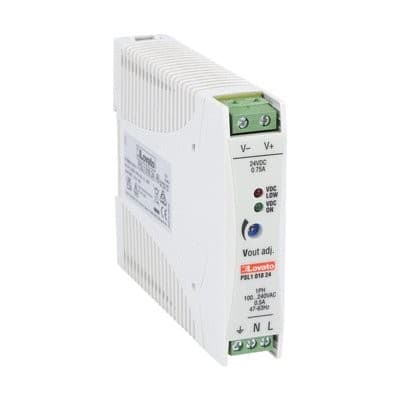 LOVATO ELECTRIC - Alimentation à découpage monophase, fixation sur DIN 100-240VAC/24VDC 18W