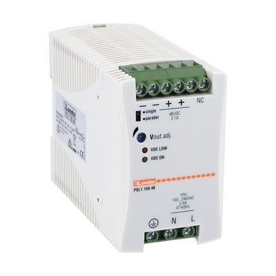 LOVATO ELECTRIC - Alimentation à découpage monophase, fixation sur DIN 115-230VAC/24VDC 100W
