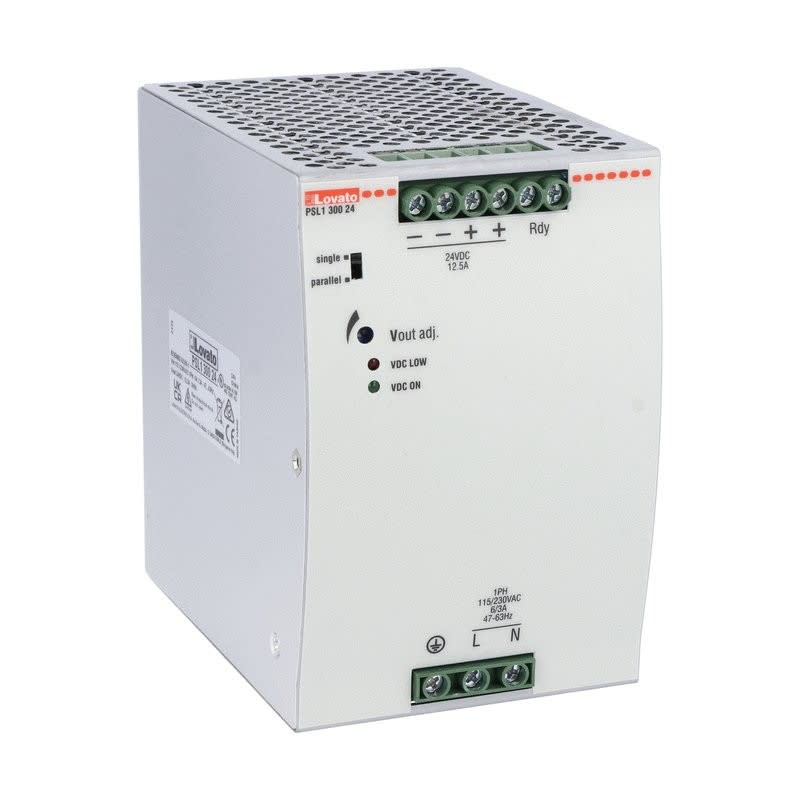 LOVATO ELECTRIC - DIN 1PH P-SUPPLY 300W 115-230VAC 24VDC