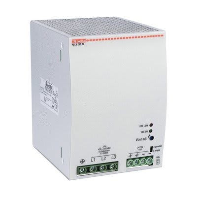 LOVATO ELECTRIC - Alimentation à découpage triphase 400-500VAC/24VDC 240W