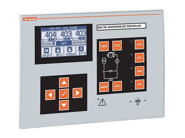 LOVATO ELECTRIC - Contr. groupes électrog. + contrôle autom. du secteur, RS232+CANbus