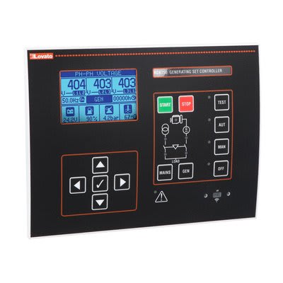 LOVATO ELECTRIC - Contr. groupes électrog. + contrôle autom. du secteur+CANbus, alim. 12-24VDC