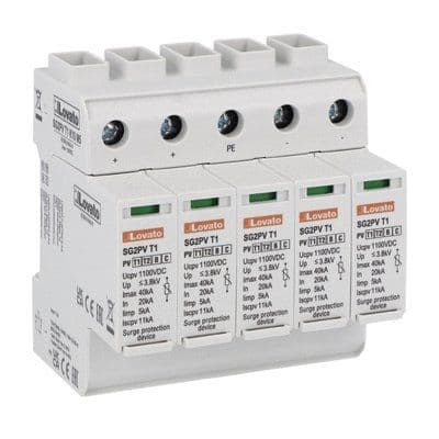 LOVATO ELECTRIC - DISPOSITIF DE PROTECTION CONTRE LES SURTENSIONS T1-2 1100 VCC PV