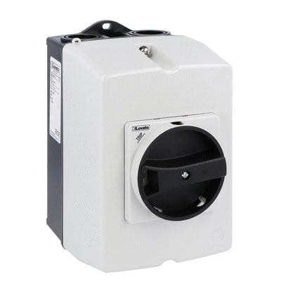 LOVATO ELECTRIC - Coffret en saillie IP65 pour SM1P... largeur 100mm, avec actionneur rotatif noir