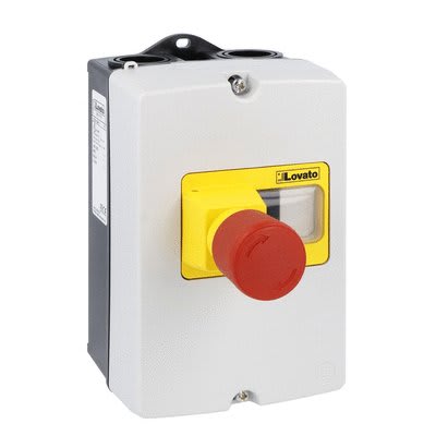 LOVATO ELECTRIC - Coffret en saillie IP65 pour SM1P? largeur 80mm, avec bouton d'arrêt urg.