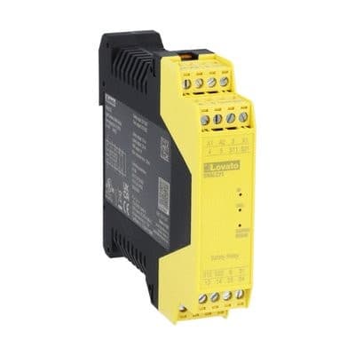LOVATO ELECTRIC - Rel. de sécurité SRA, simple fon., 2NO+1PNP, x barrières immatér. et dispos OSSD