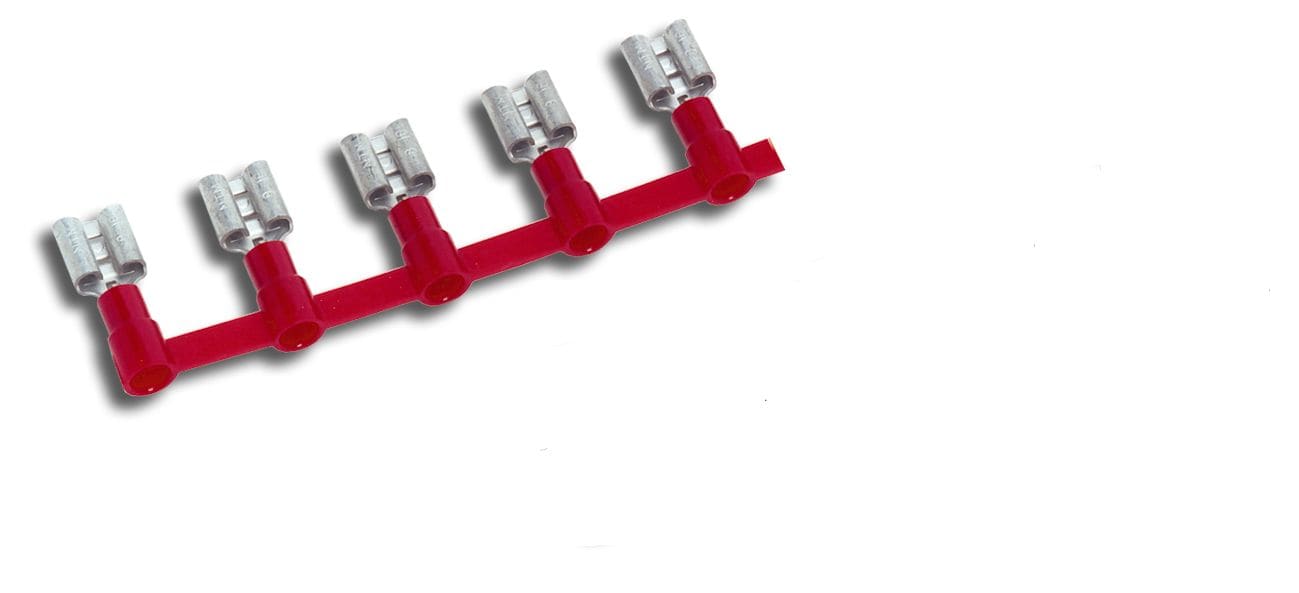MECATRACTION - CLIPS EN BANDE 4,8x0,8 BLEU 1-2,5MM² PVC UL