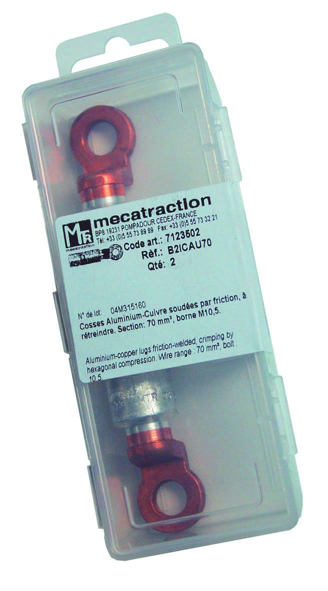 MECATRACTION - COSSE ALUMINIUM-CUIVRE INDUSTRIELLE 50MM² M8