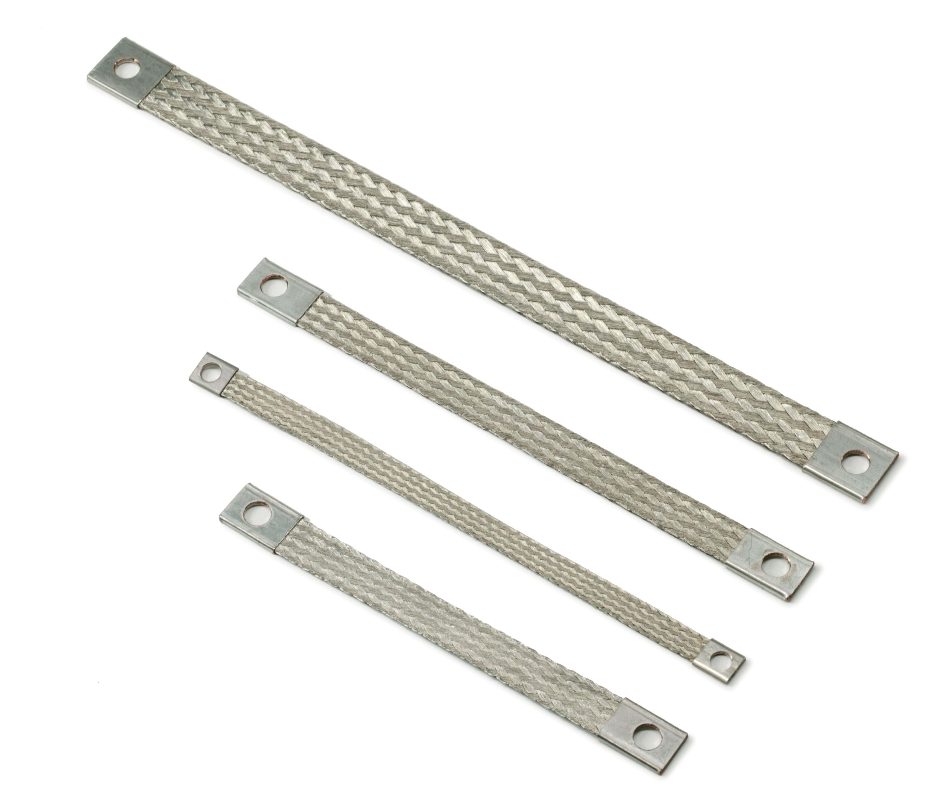 MECATRACTION - TRESSE DE MASSE CUIVRE ETAMEE LONGUEUR 200MM M8