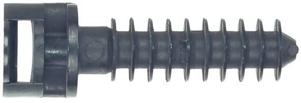 MECATRACTION - Embase à cheville à écartement mural 12 mm, blanche, diamètre 8 mm